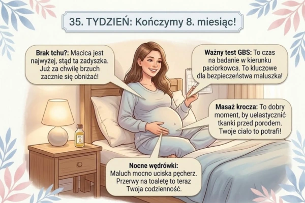 35 Objawy i dolegliwości ciążowe w w 35 tygodniu